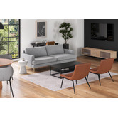 Temple &amp; Webster Black Boras 120cm Coffee Table with Shelf