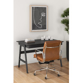 Temple &amp; Webster Black Torsby Office Writing Desk