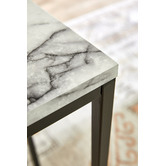 Temple &amp; Webster Boras Faux Marble Console Table &amp; Side Table Set