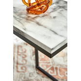 Temple &amp; Webster Boras Faux Marble Side Table