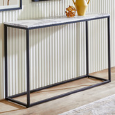 Temple &amp; Webster Boras Faux Marble Console Table
