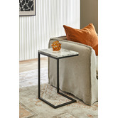 Temple &amp; Webster Boras Faux Marble Side Table