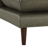 Temple &amp; Webster Terry 3 Seater Genuine Leather Sofa with Chaise