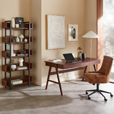 Temple &amp; Webster Walnut Torsby Office Writing Desk