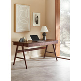 Temple &amp; Webster Walnut Torsby Office Writing Desk