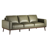 Temple &amp; Webster Landis 3 Seater Genuine Leather Sofa