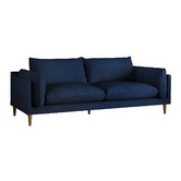 Temple &amp; Webster Terry 3 Seater Velvet Sofa