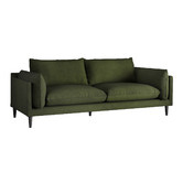 Temple &amp; Webster Terry 3 Seater Velvet Sofa
