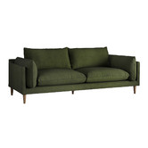 Temple &amp; Webster Terry 3 Seater Velvet Sofa