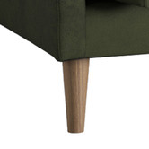 Temple &amp; Webster Terry 3 Seater Velvet Sofa