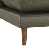 Temple &amp; Webster Terry 3 Seater Genuine Leather Sofa with Chaise
