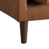 Temple &amp; Webster Terry Premium Genuine Leather Sofa