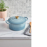 Temple &amp; Webster 4.3L Round Cast Iron Dutch Oven