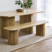 Temple &amp; Webster Anika Mango Wood Dining Bench