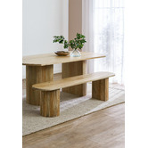 Temple &amp; Webster Anika Mango Wood Dining Bench