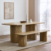 Temple &amp; Webster Anika Mango Wood Dining Bench