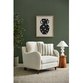 Temple &amp; Webster Adelaide Boucl&eacute; Armchair