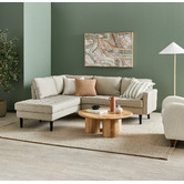 Temple &amp; Webster Clover Mango Wood Pillar Leg Coffee Table