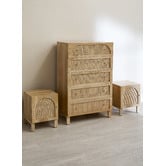 Temple &amp; Webster 3 Piece Anya 5 Drawer Chest &amp; Bedside Table Set
