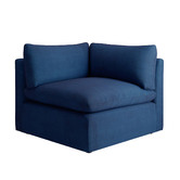 Temple &amp; Webster Martine Velvet Corner Lounge Chair