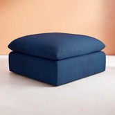 Temple &amp; Webster Martine Velvet Ottoman