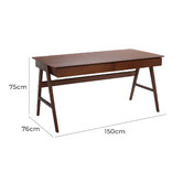 Temple &amp; Webster Torsby Office Writing Desk &amp; Windsor Chair Set