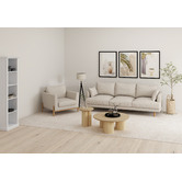 Temple &amp; Webster White Hamptons Small Closed Bookshelf