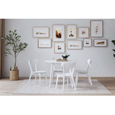 Temple &amp; Webster White Larsen Round Dining Table