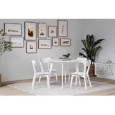 Temple &amp; Webster White Larsen Round Dining Table