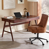 Temple &amp; Webster Torsby Office Writing Desk &amp; Windsor Chair Set
