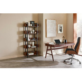 Temple &amp; Webster Torsby Office Writing Desk &amp; Bentwood Chair Set
