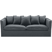 Temple &amp; Webster Montauk 3 Seater Slipcover Sofa &amp; Ottoman Set