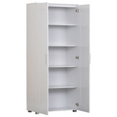 Temple &amp; Webster White Montreal Double Door Tall Cupboard