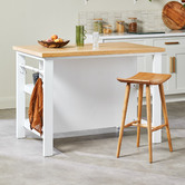 Temple &amp; Webster Vonn Kitchen Island Bench with Storage
