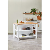 Temple &amp; Webster Vonn Kitchen Island Bench with Storage