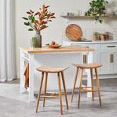 Temple &amp; Webster Vonn Kitchen Island Bench with Storage