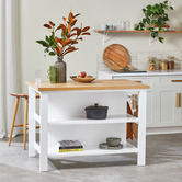 Temple & Webster Vonn Kitchen Island Bench with Storage