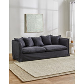 Temple &amp; Webster Montauk 3 Seater Slipcover Sofa