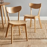 Temple &amp; Webster 6 Seater Larsen Dining Table &amp; Chair Set