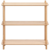 Temple &amp; Webster Banjo 5 Tier Bookcase &amp; 3 Tier Bookcase Console Set