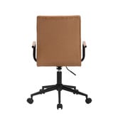 Temple &amp; Webster Tan Mose Faux Leather Office Chair