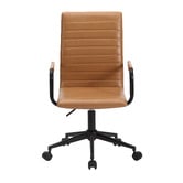 Temple &amp; Webster Tan Mose Faux Leather Office Chair