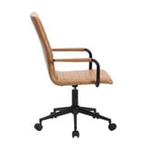 Temple &amp; Webster Tan Mose Faux Leather Office Chair