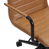 Temple &amp; Webster Tan Mose Faux Leather Office Chair
