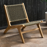 Temple &amp; Webster Harbour Acacia Wood Outdoor Lounge Chair