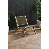 Temple &amp; Webster Harbour Acacia Wood Outdoor Lounge Chair