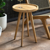 Temple &amp; Webster Cove Acacia Wood Outdoor Side Table