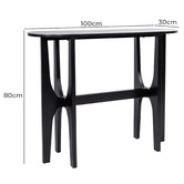 Temple &amp; Webster Mazie Black Console Table
