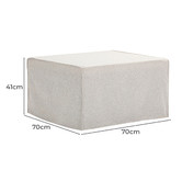 Temple &amp; Webster Rubix Convertible Ottoman Sofa Bed with Slipcover