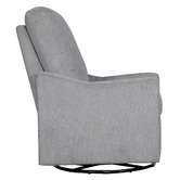 Temple &amp; Webster 2 Piece Sweep Swivel Rocking Armchair &amp; Ottoman Set